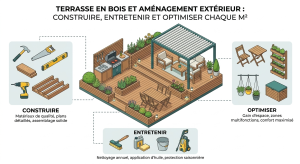 Terrasse en bois et aménagement extérieur : construire, entretenir et optimiser